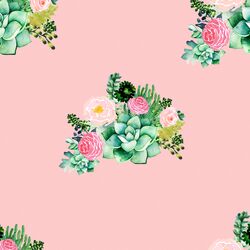 Floral Succulents in Pink Kiss
