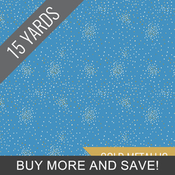 Clusters in Blue Sky Metallic - 15 Yard Bolt