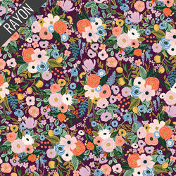 Petite Garden Party Rayon in Burgundy