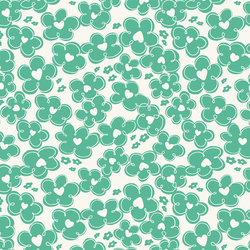 Little Daisy Heart in Jade Green