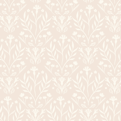 Floral Wilderness in Cream on Birch