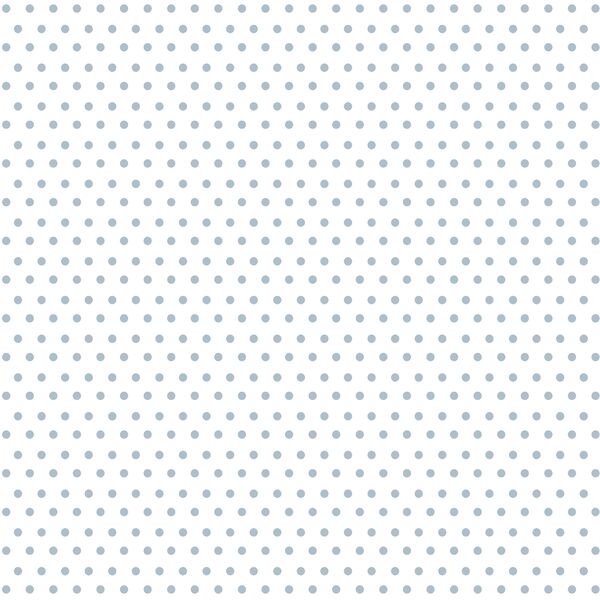 Winter Dot in Cashmere Blue on White