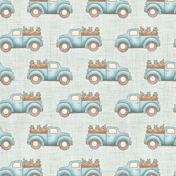 Farm Trucks in Aqua
