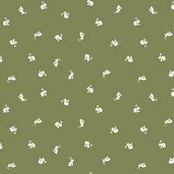 Tiny Bunnies in Olive Green