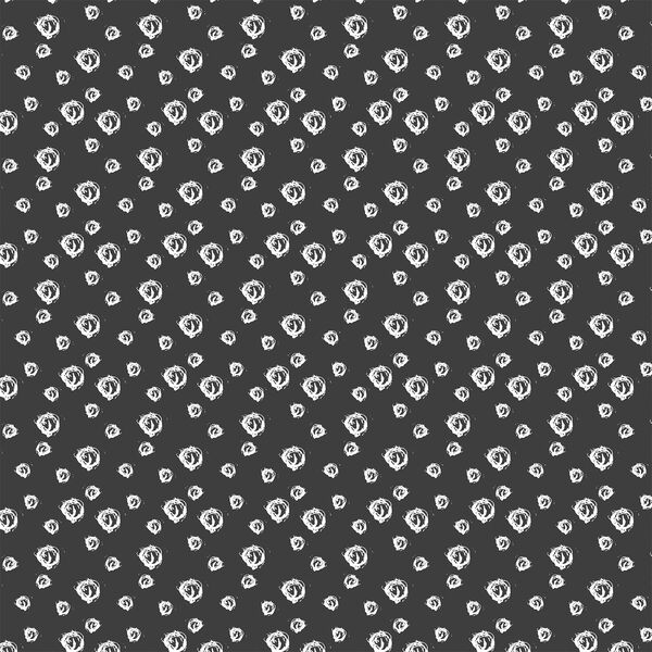 Sketched Dot in White on Onyx
