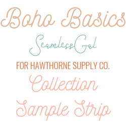 Boho Basics Sample Strip