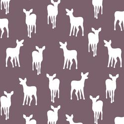 Fawn Silhouette in Mulberry