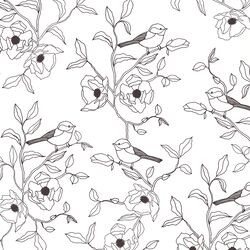 Sketched Birds in Evening