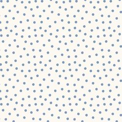 Tossed Polka Dot in Bluebell on Cream