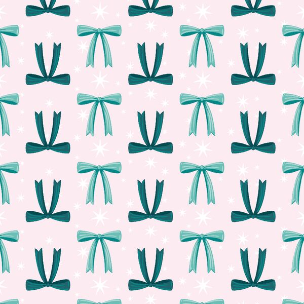 Velvet Bows in Mistletoe