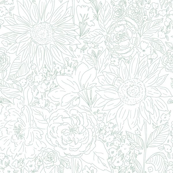 Paperie in Crystal Blue on White