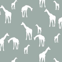 Giraffe Silhouette in Eucalyptus