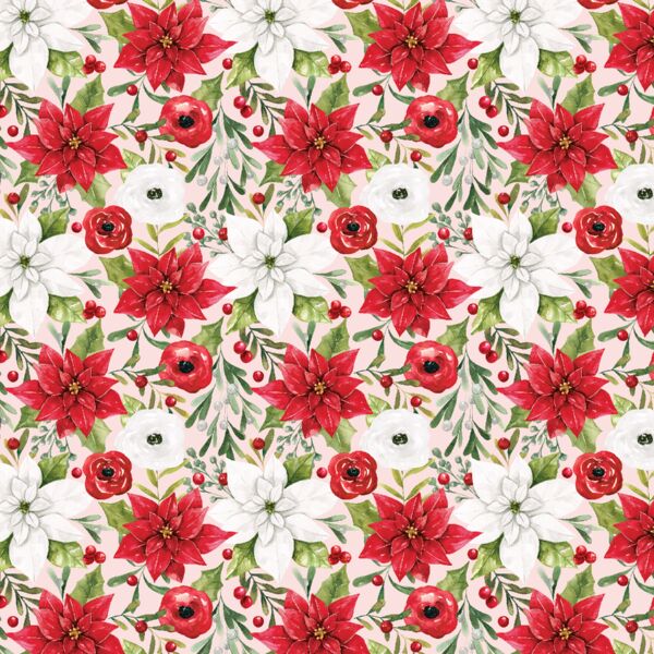 Little Holiday Floral in Pink