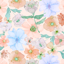 Flower Clippings in Peach