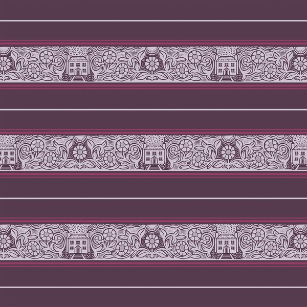 Revival Stripe in Plum