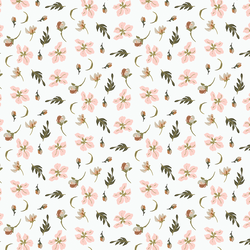 Small Floral in Bisque