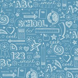 Doodles in Blue