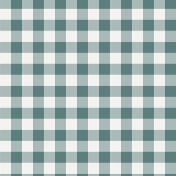Gingham in Leaf Green