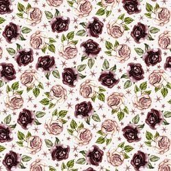 Starry Roses in Ivory