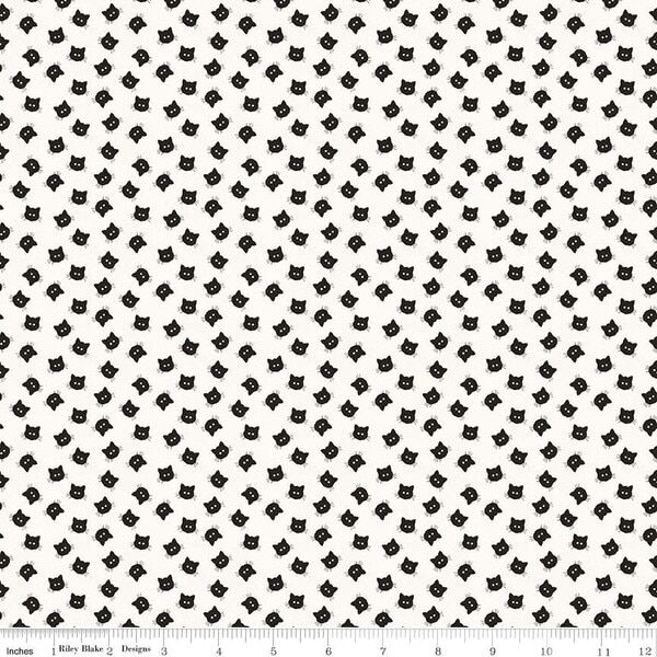 Scaredy Cat Buttons in White