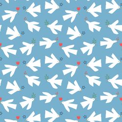 Summer Birds in Blue Sky