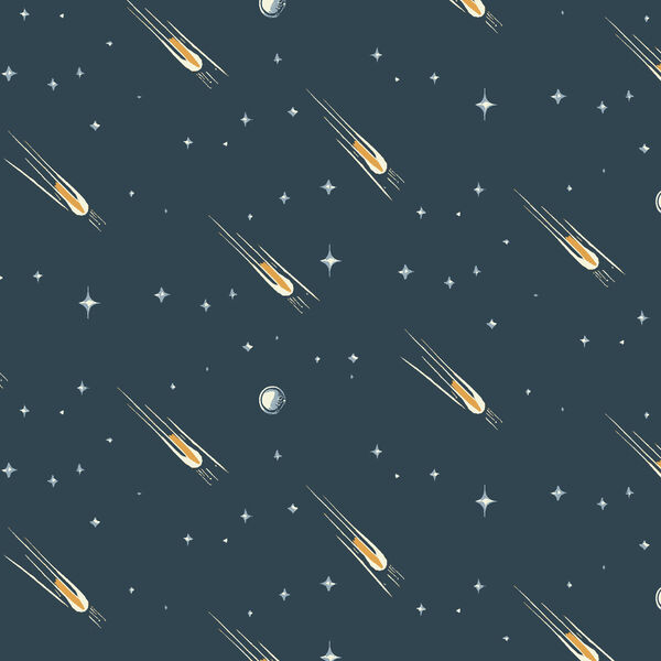 Path of the Meteorite in Vintage Blue