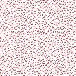 Doodle in Geranium on White