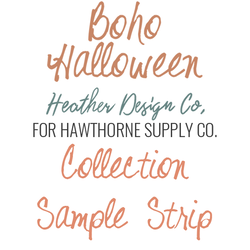 Boho Halloween Sample Strip