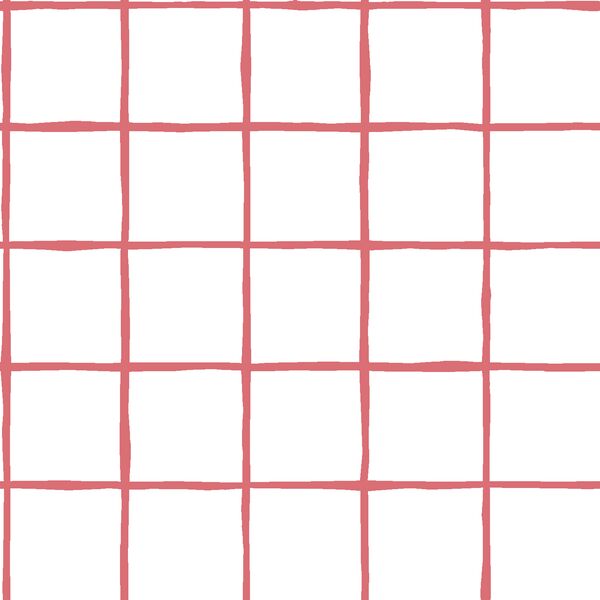 Windowpane in Dahlia on White