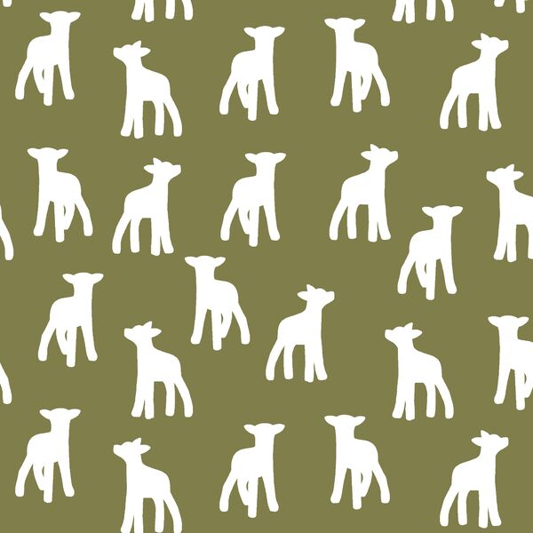 Lamb Silhouette in Jungle
