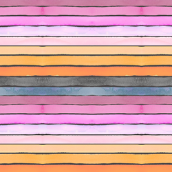 Sugar Skulls Stripe in Night Sky