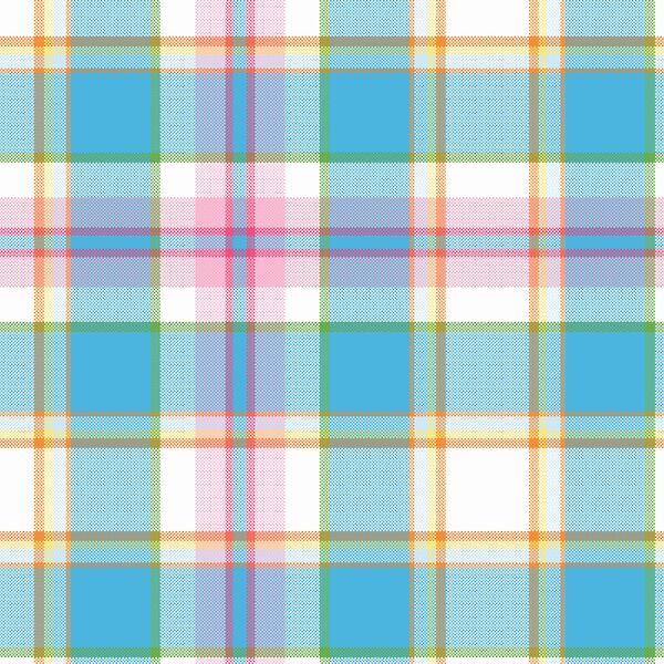 Romantic Tulips Plaid in Daydream