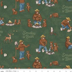 Smokey and Cubs in Green
