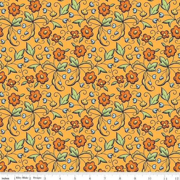 Fall Floral in Orange