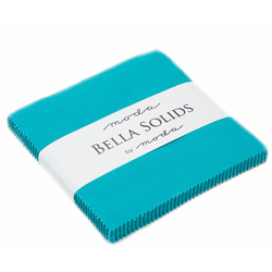Bella Solids 5" Square Pack in Turquoise