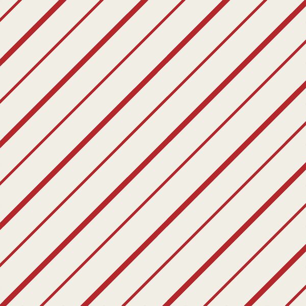 Peppermint Stripe in Christmas Red