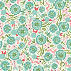 Garden Whimsy in Turquoise