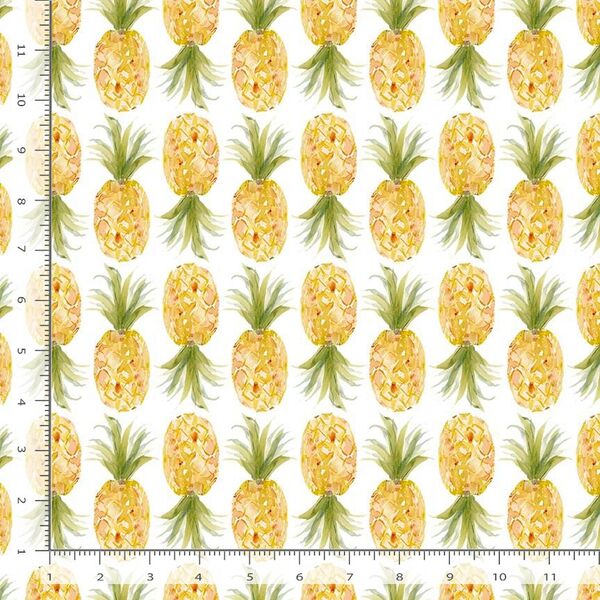 Pineapples in White