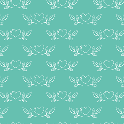 Heart Sketches in Turquoise