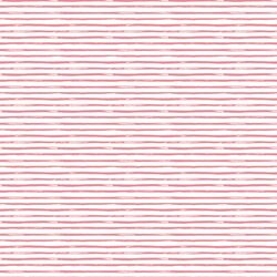 Little Watercolor Stripes in Deep Rosy Pink