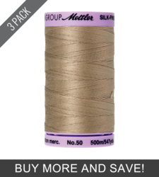 Sandstone (9104-1222) - Silk Finish Cotton 50wt - 547 Yards (3 Pack)