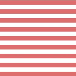 Horizontal Candy Stripe in Poppy