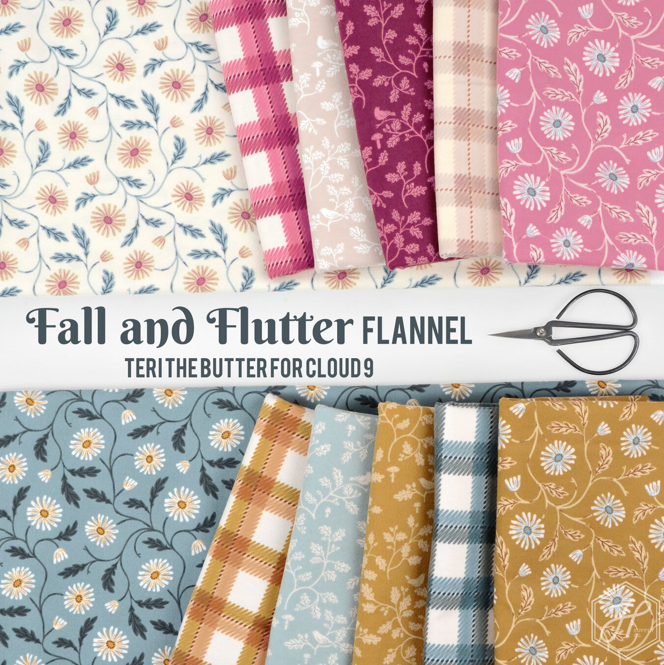 Fall and Flutter Flannel Poster Image
