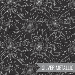 Spider Webs in Black Metallic