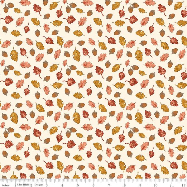 Acorns and Oak Leaves in Putty