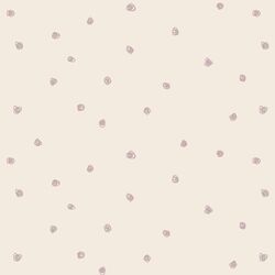Squiggle Dots in Burnished Lilac on Egret