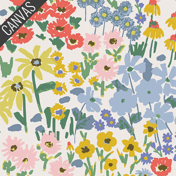 Blossoming Paintbox Canvas in Multi