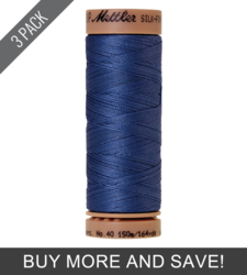 Cobalt Blue (9136-0815) - Silk Finish Cotton 40wt - 164 Yards (3 Pack)
