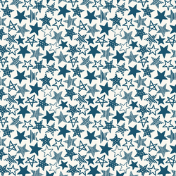 Stars in Your Eyes in Corsair Blue on Ivory