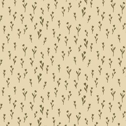 Silhouette Bloom in Olive on Birch